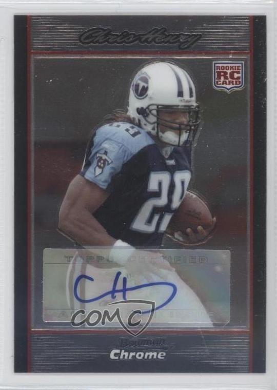 Chris Henry Bowman Chrome #BC72 Autograph