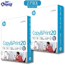 HP Copy  Print20, 20lb, 8.5 x 11, 1 Ream 500 Sheets  2 Pack 