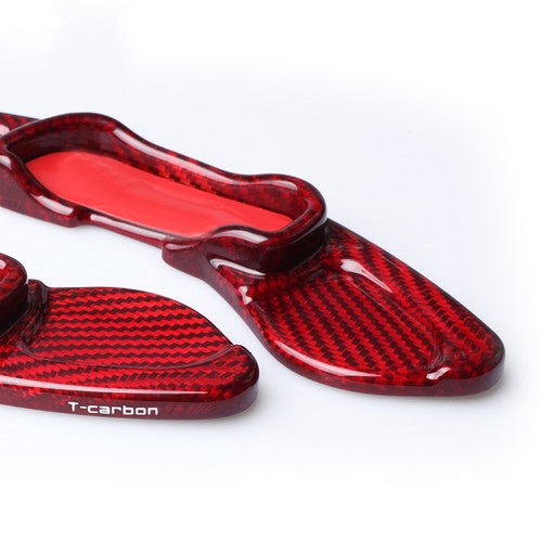 2PCS Carbon Fiber Red Steering Wheel Shift Paddle For MAZDA Axela Atenza CX5 CX4 - Picture 7 of 12