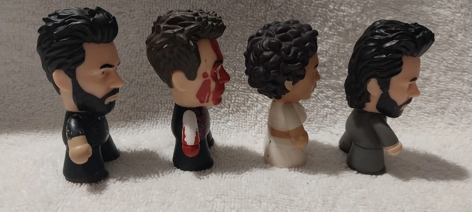 Lote de 4 figuras de vinilo The Preacher Collection de 3" Titanes 2017 Foto 2 de 4