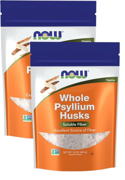 Now Foods, (2 Pack) Whole Psyllium Husks, 16 oz (454 g)