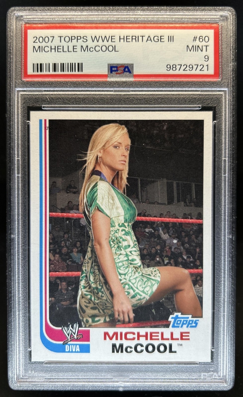 2007 Topps WWE Heritage III Michelle McCool #60 PSA 9