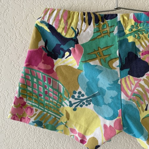 Crewcuts Frankie Shorts Girls Size 14 Tropical Floral Chino Cotton - Picture 7 of 10