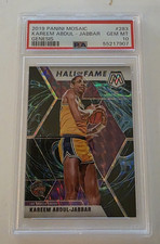 2019 Panini Mosaic Kareem Abdul-Jabbar Genesis Hall of Fame #283 Lakers PSA 10