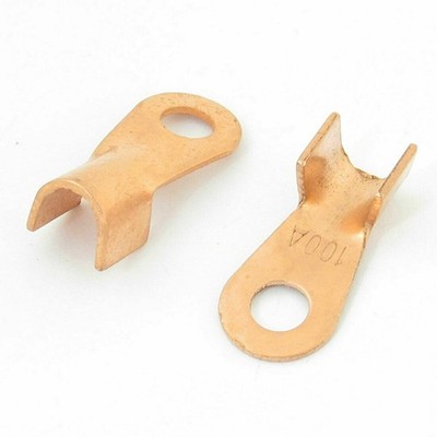 2 Pcs 100A Cable Connector Lugs Ring Tongue   Passing Through Terminals  KD *pt