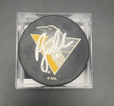 Rick Tocchet Signed Pittsburgh Penguins Hockey Puck-JSA CI09925