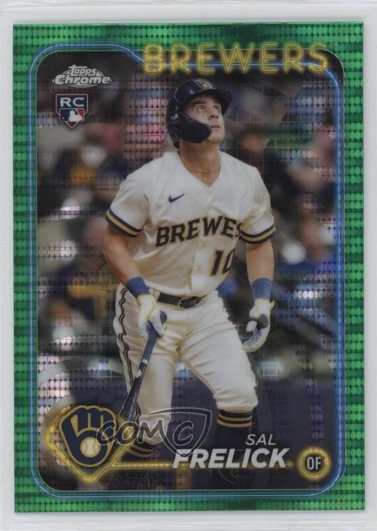 2024 Topps Chrome Green Sonar Refractor /99 Sal Frelick #39 05k6