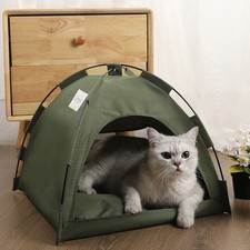 Cat Dog Tent Bed Cooling Mat House Sofa Cushion Portable Indoor Outdoor