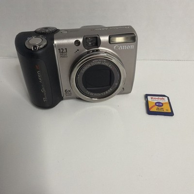 Canon PowerShot A650 IS 12.1MP 6x Optical Zoom Image Stabilization Silver Camera