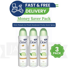 Dove Go Fresh Cucumber  Green Tea Deodorant 48h Spray 150ml 3-Pack 
