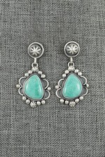 Turquoise Sterling Silver Earrings - Darrin Livingston