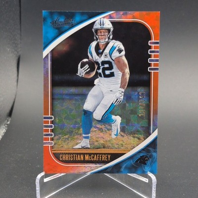 2020 Panini Absolute - Christian McCaffrey #21 Spectrum Orange Mosaic 121/149