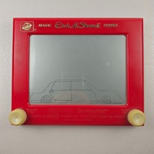 70's / 80's Magic Etch A Sketch Vtg 505 Ohio Art Classic Red - Tested Works