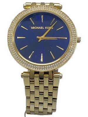 MICHAEL KORS MK-3406 Analog Stainless Navy Gold Tone Watch