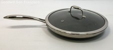 HexClad Hybrid Nonstick 12 Inch Frying Pan with Tempered Glass Lid