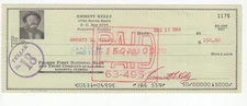 Emmett Kelly Signed Check 1964 Autograph Clown Ringling Barnum Bailey Circus