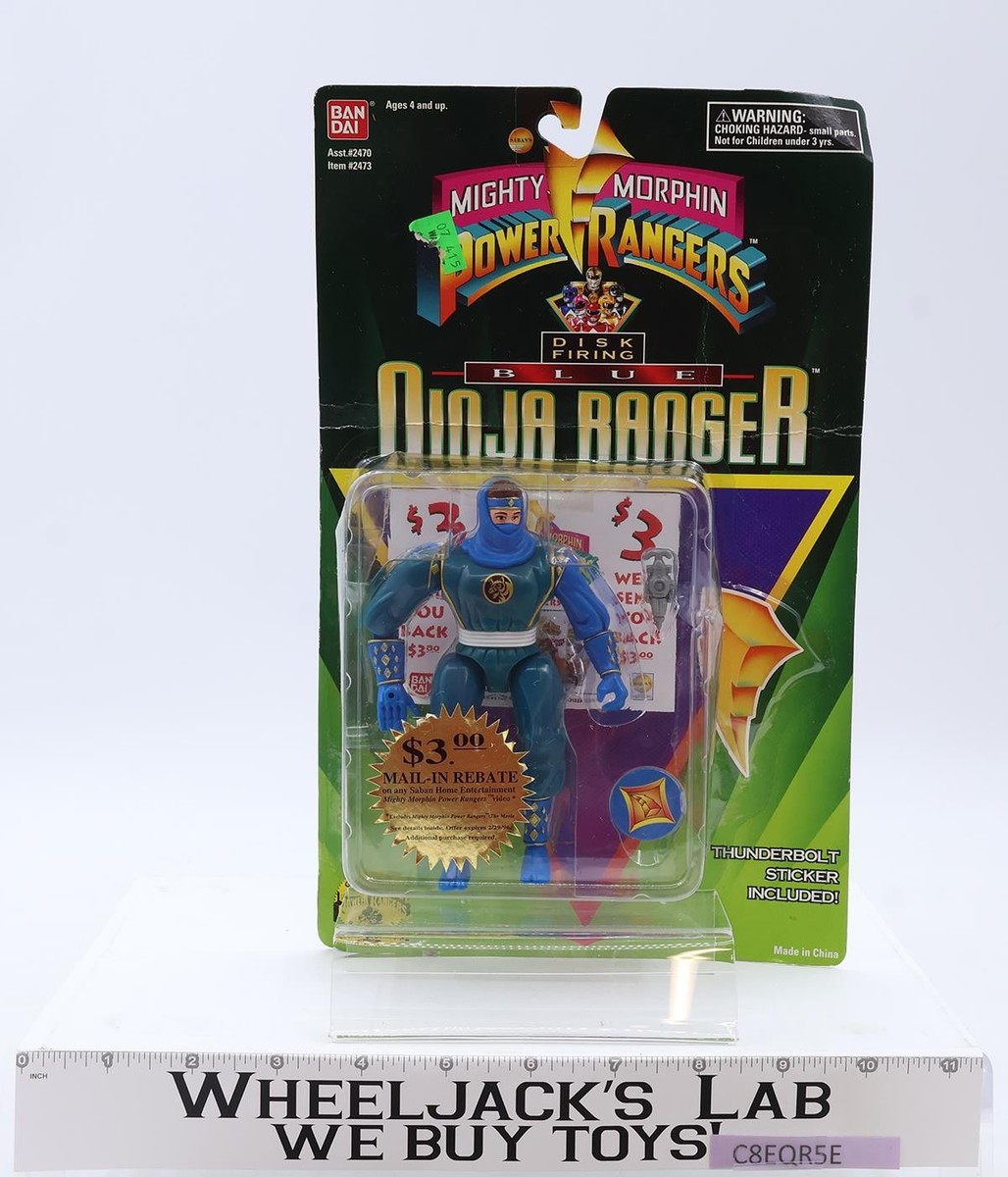Blue Ninja Ranger Mighty Morphin Power Rangers 1995 Bandai Figure