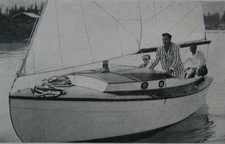 Sailboat 19' Sloop Marconi rig Cruiser *Whitecap* HowTo build PLANS