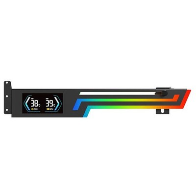 Z-X6 Temperaturanzeige Grafikkartenhalterung 5V 3PIN ARGB AURA SYNC Grafikk6454