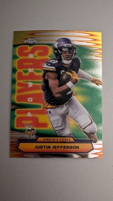 2026 Topps Chrome NFL Justin Jefferson Power Players Insert # PP