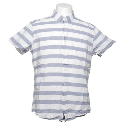 Threadbare, Kurzarmhemd, Größe: L, Blau/Weiß, Baumwolle, Streifen, Herren #XHk
