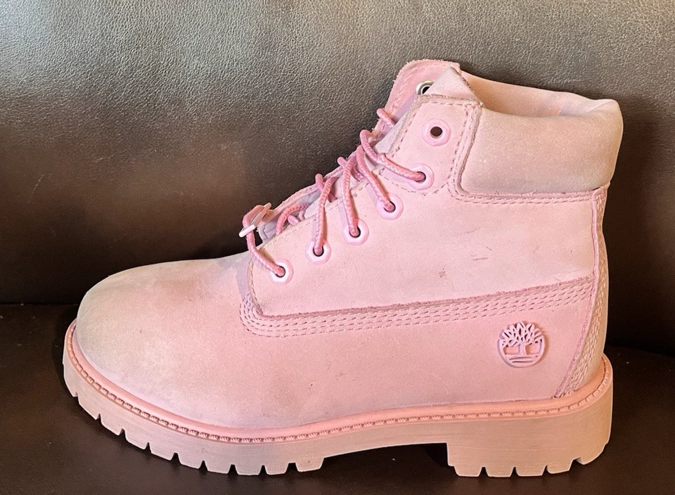 TIMBERLAND 6" PINK PREMIUM BOOTS Girl's Size 2 - Image 3 of 4