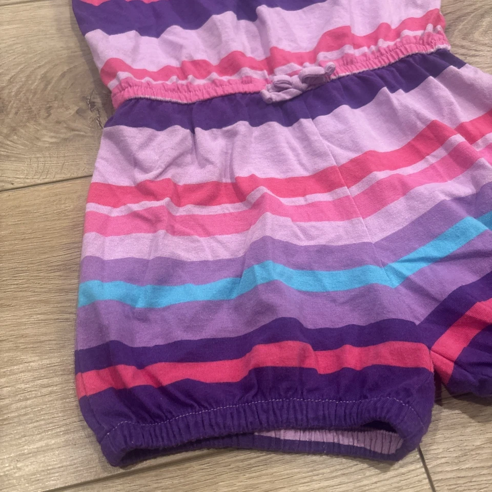 LOTE Baby Gap Niñas Mameluco a Rayas, Maxi Vestido, Pantalones Cortos y Tanque Azul Marino Antiguo Talla 5 Foto 3 de 4