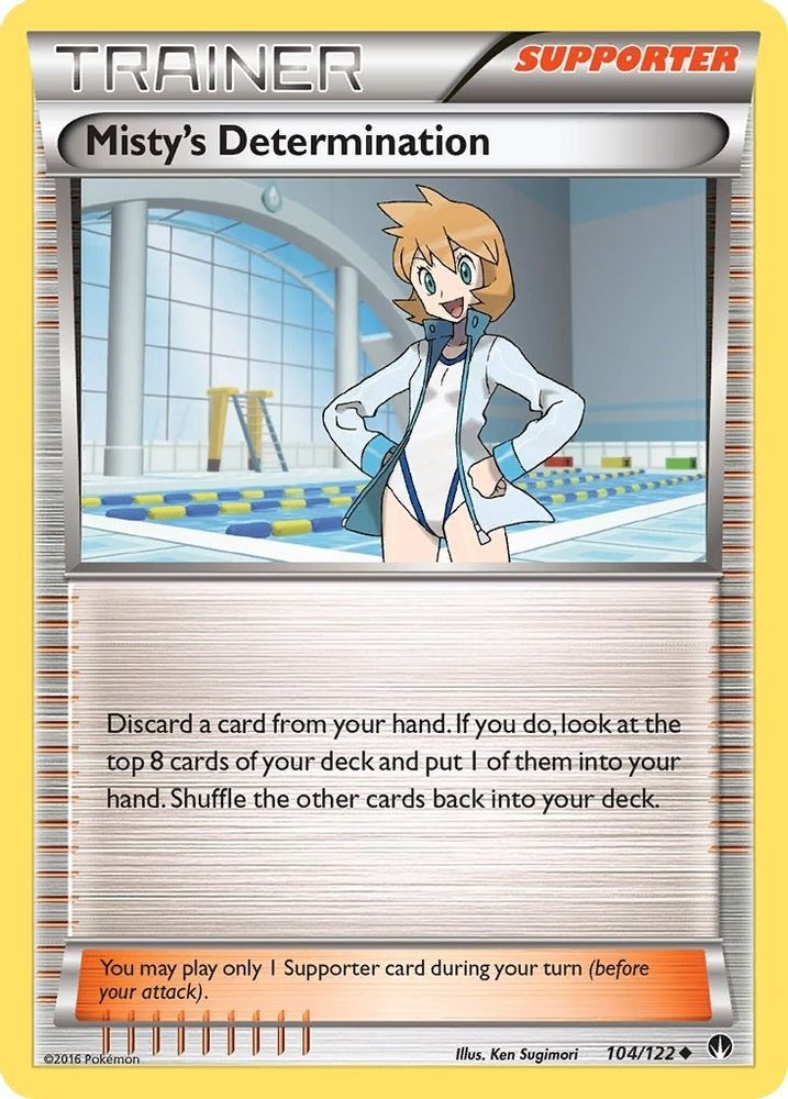 2016 Pokemon: BKP - Mistys Determination (#104/122, Uncommon, Heavily Played)