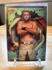2024 Topps Finest UFC Ikram Aliskerov Aqua Glitter Rare Refractor