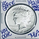 1921 P HIGH RELIEF SILVER PEACE DOLLAR AUTHENTIC HI GRADE U.S.MINT KEY DATE 7463