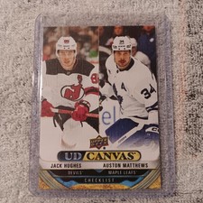 Jack Hughes / Auston Matthews CL #C210 2024-25 Upper Deck UD Canvas