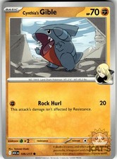 Cynthia's Gible 109/217 Common Ascended Heroes Pokemon Near Mint