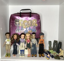Bratz 6 Dolls  Yasmin, Dana, Cloe, Etc Carryn...