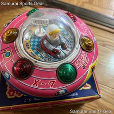 Masudaya Tin Toy X-7 Space Ship UFO W/BOX Collectible Vintage Japan Import