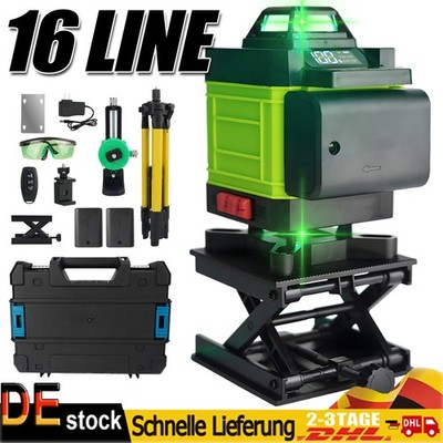 16 Line 4D 360° Rotationslaser Selbstnivellierender Baulaser Strahl Laser Level