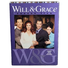 Will  Grace - Season 5 (DVD, 2006, 4-Disc Set) WORLD SHIP AVAIL