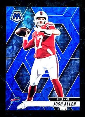 Josh Allen 2025 Panini Mosaic Blue Scope Prizm Buffalo Bills #150