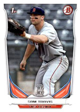 2014 Bowman Draft #DP61 Sam Travis RC Boston Red Sox