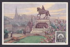 Postcard Hungary, Budapest, Statue of Count Gyula Andrassy