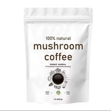 NewOrganic Instant 10 In 1 Mushroom Coffee Powder Immune Support Premium Arabica