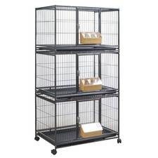 YES4PETS 172cm Breeding Stackable Cages Parrots Macaw Cockatoo Feeders Trays Whe