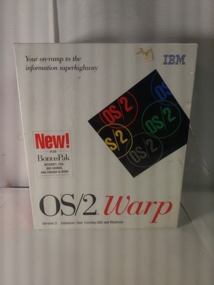 IBM OS/2 Warp Version 3 Operating System Bonus Pak Sealed NEW 3.5'' Floppy Disks