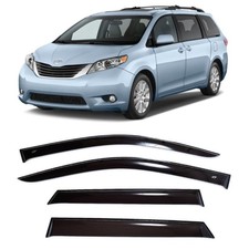 Tape-on Window Visors Rain Guards Fit Toyota Sienna Xl30 2011-20 Wind Deflectors