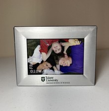 Tulane University Freeman School of Business 4x6 Brushed Metal Photo Frame