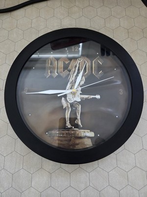 AC DC Clock Stiff Upper Lip Wall Clock Decoration Man Cave Collectible