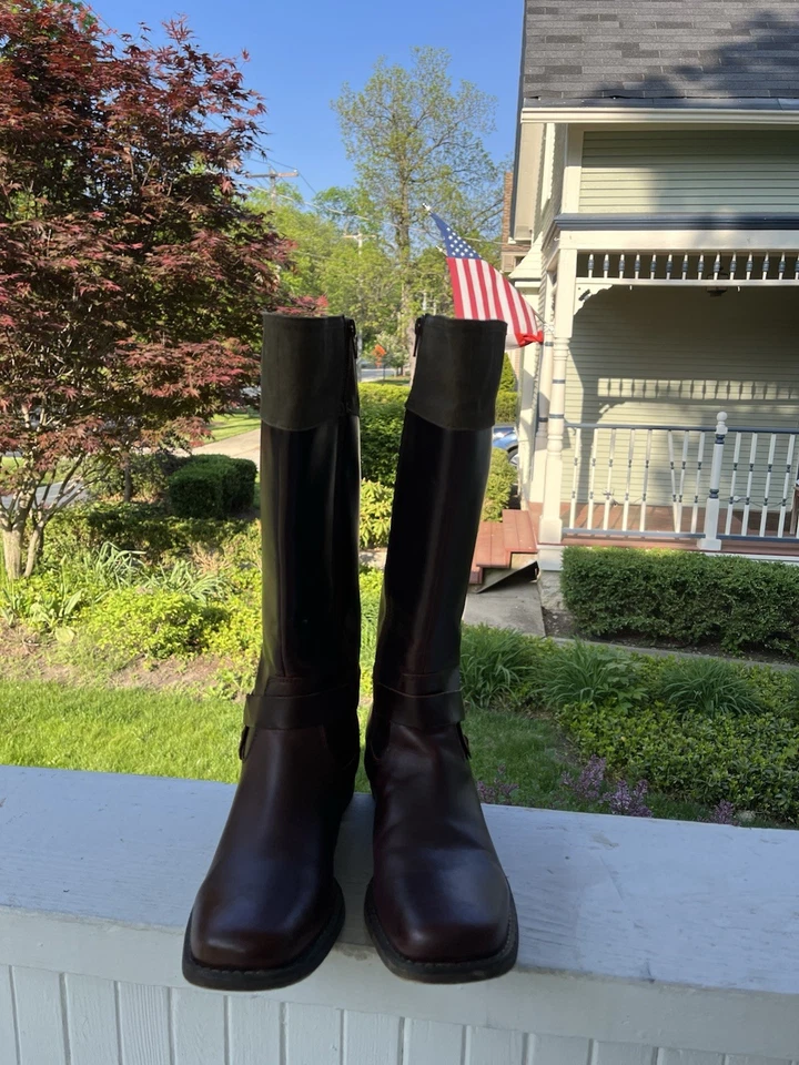 Botas de Montar Durango Arnés Western, Cremallera Completa, Para Mujer Talla 9.5M Marrón Oscuro Foto 4 de 4