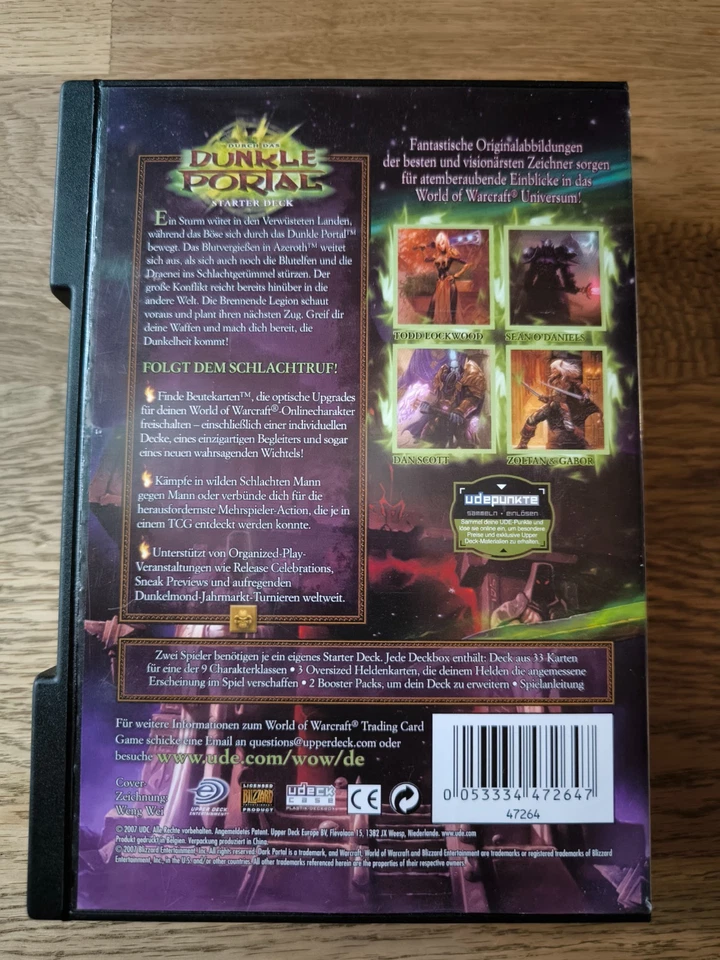 """ WOW - DUNKLE PORTALE - STARTER DECK - PLUS EXTRA KARTEN -  GEBRAUCHT""" - Bild 2 von 4
