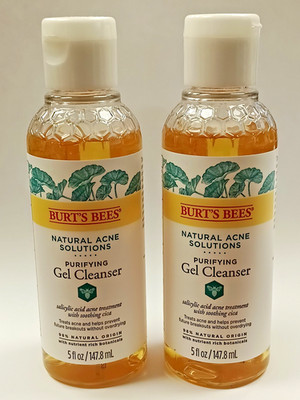 Burt's Bees Natural Acne Solutions Gel Cleanser - 5 fl oz - EXP. 04-23 - 2 PACK
