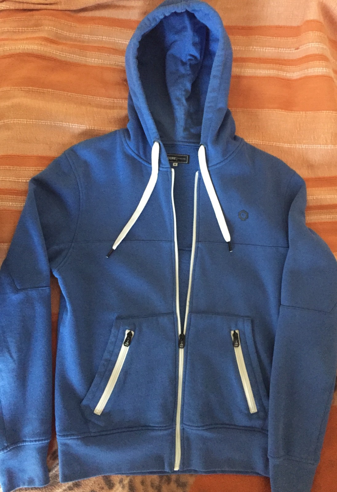 Felpa con cappuccio blu Core by Jack & Jones, tg M
