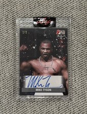 Mike Tyson Auto 1/2 Leaf Pro Set Portraits Autograph SSP Boxing Card